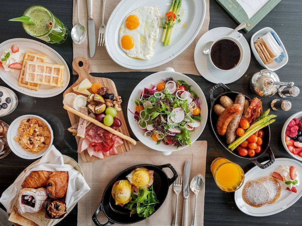 뷔페 아침 식사