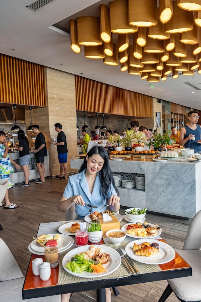 뷔페 아침 식사