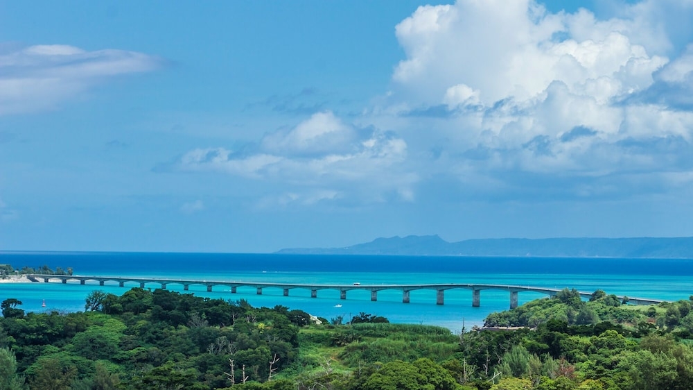 숙박 시설에서 보는 주변 전망