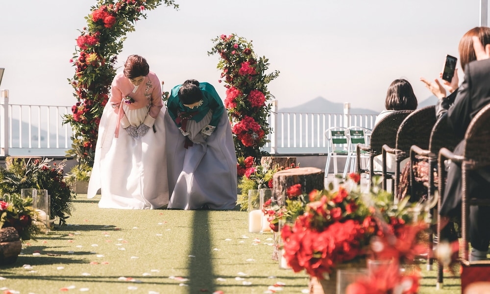 야외 결혼식 공간