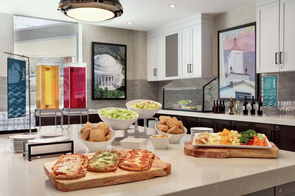 뷔페 아침 식사