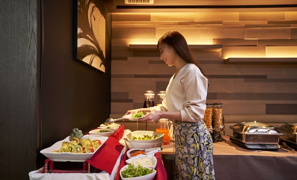 뷔페 아침 식사