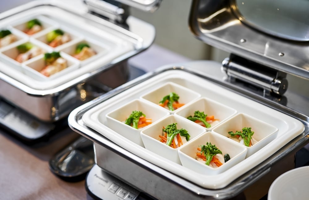 뷔페 아침 식사