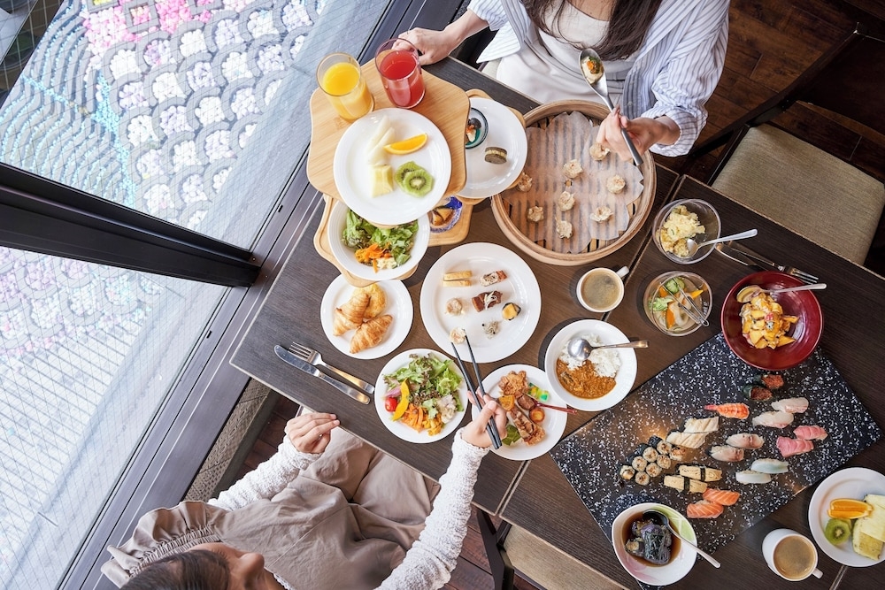 뷔페 아침 식사