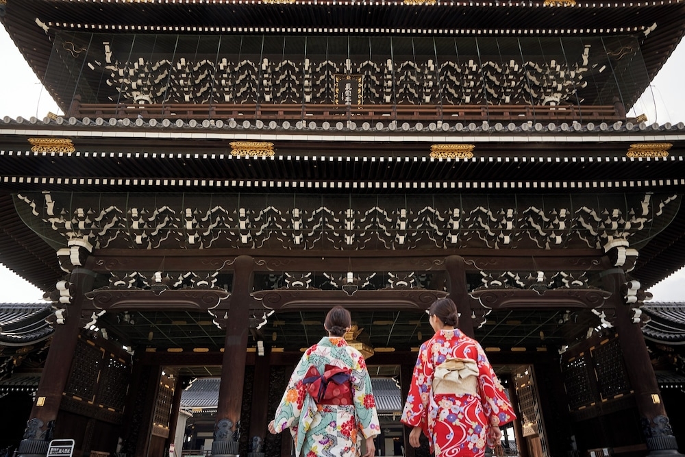 숙박 시설에서 보는 주변 전망