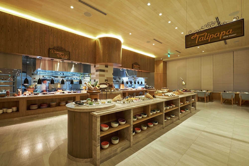 뷔페 아침 식사