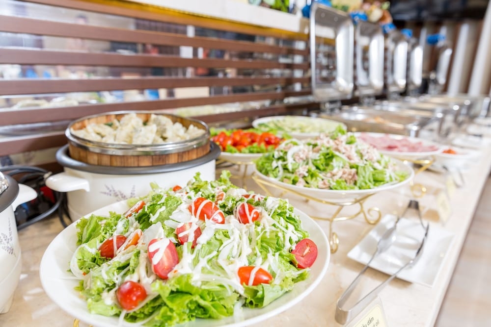 뷔페 아침 식사