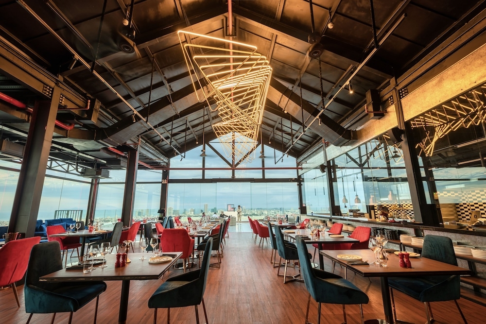 숙박 시설에서 보는 시내 전망