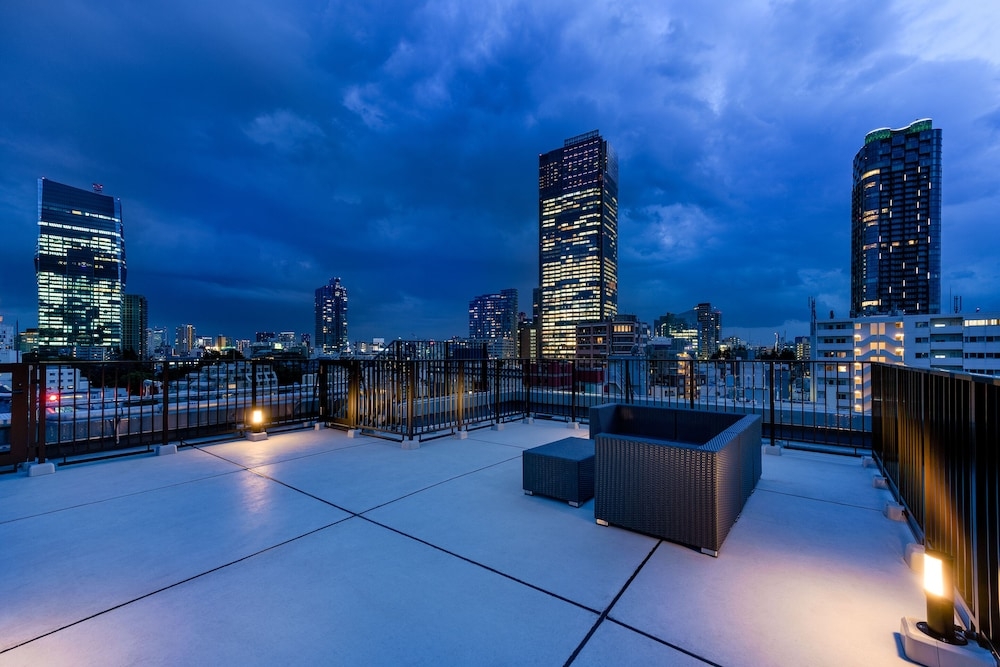 숙박 시설에서 보는 시내 전망