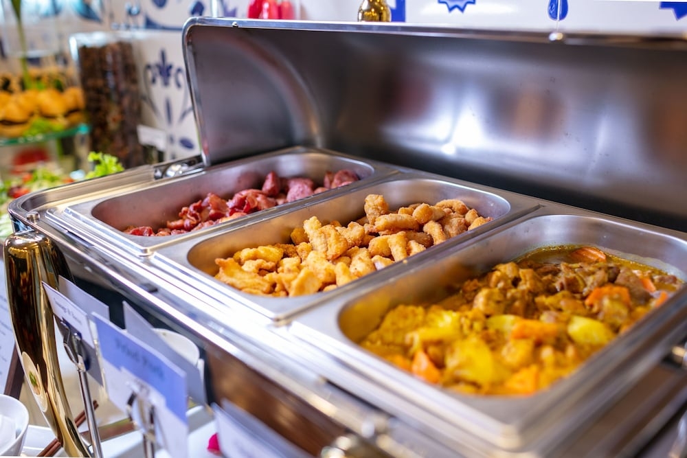 뷔페 아침 식사