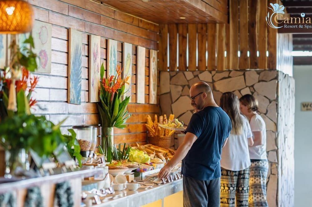 뷔페 아침 식사