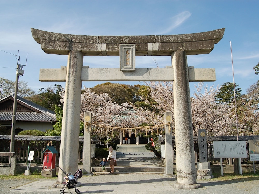 숙박 시설에서 보는 시내 전망