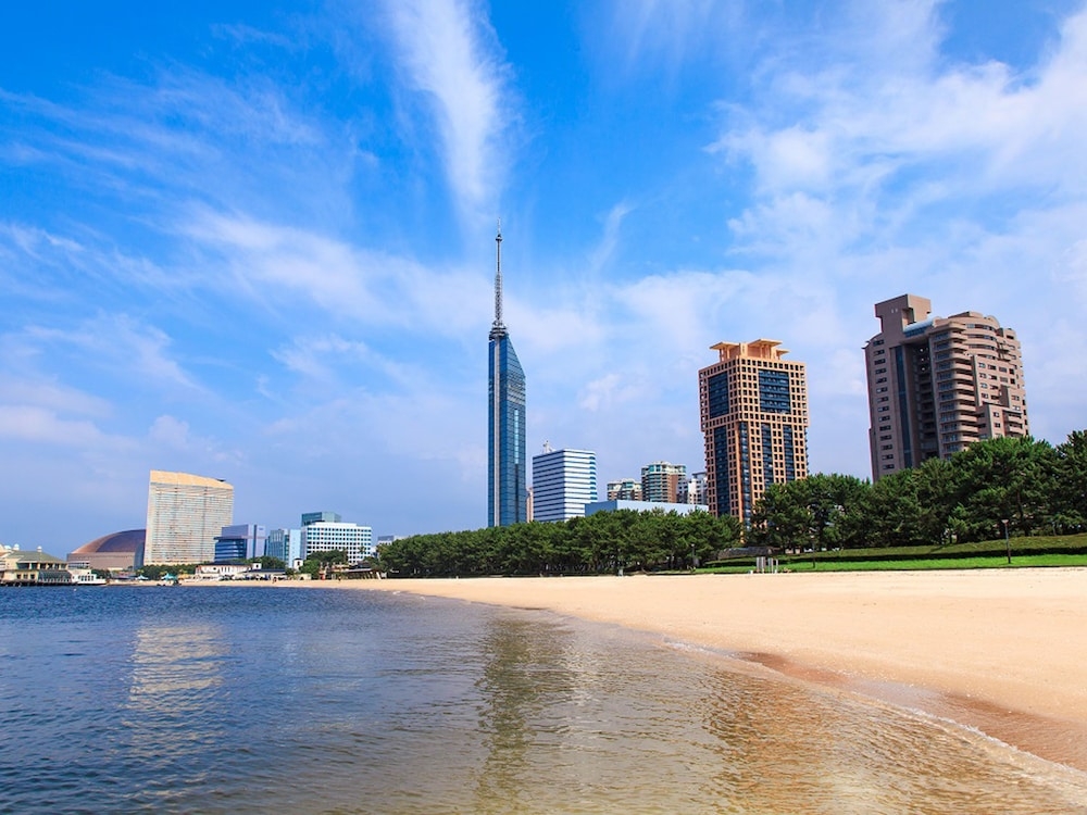 숙박 시설에서 보는 시내 전망