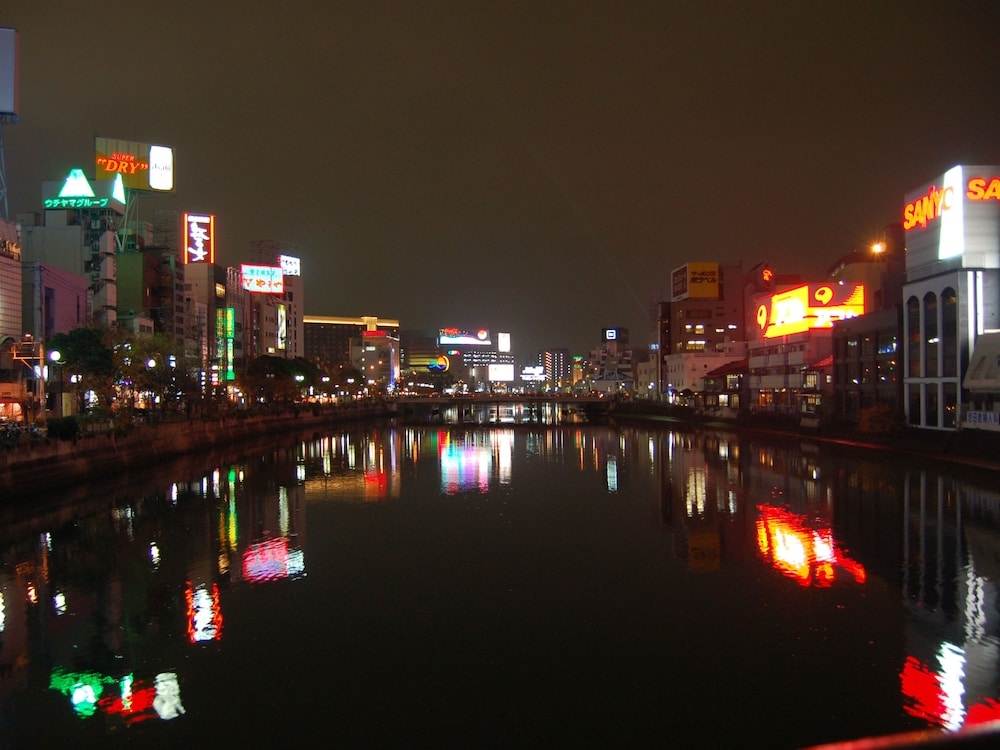 숙박 시설에서 보는 시내 전망