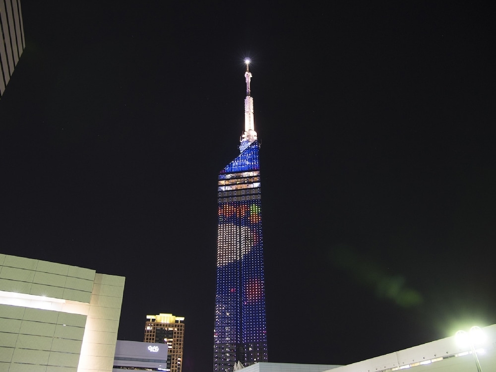 숙박 시설에서 보는 시내 전망