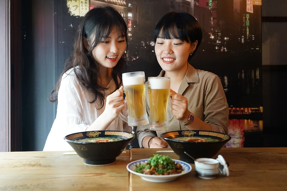 숙박 시설에서 보는 시내 전망