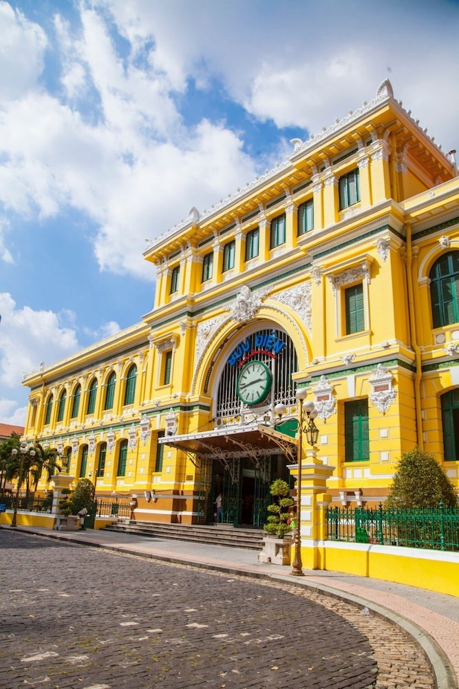 숙박 시설에서 보는 시내 전망