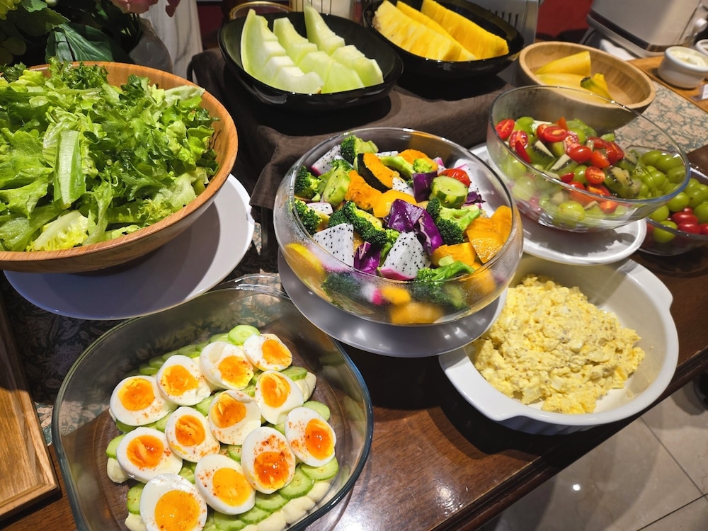 뷔페 아침 식사