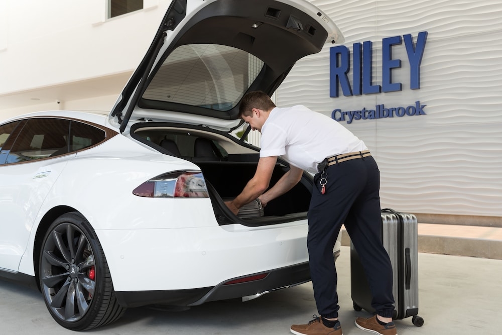 숙박 시설 입구