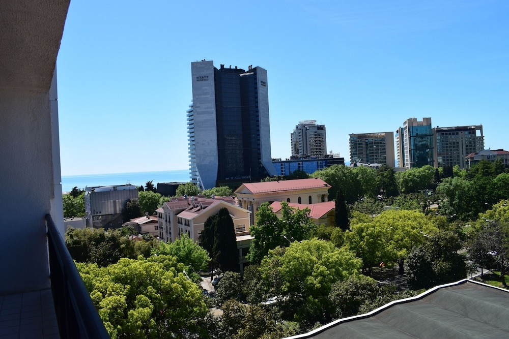 숙박 시설에서 보는 시내 전망