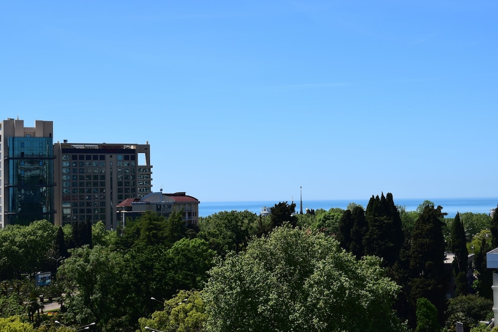 숙박 시설에서 보는 시내 전망