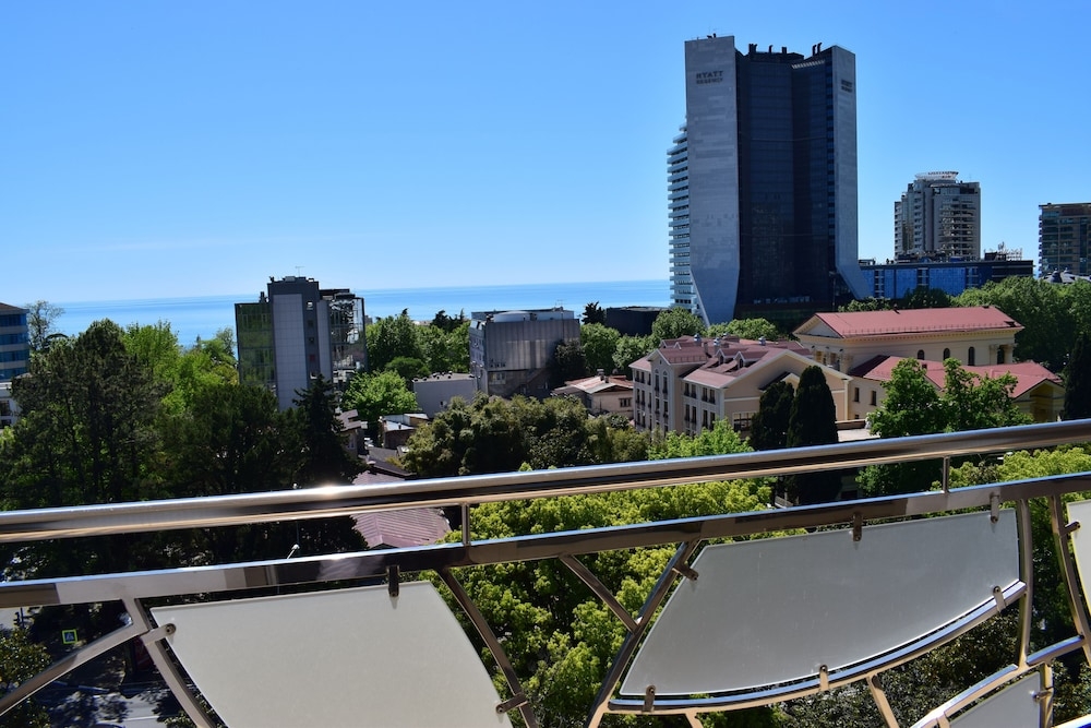 숙박 시설에서 보는 시내 전망