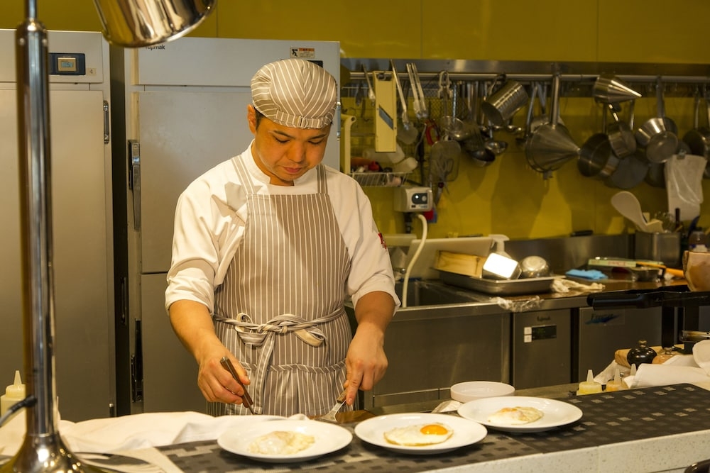 뷔페 아침 식사