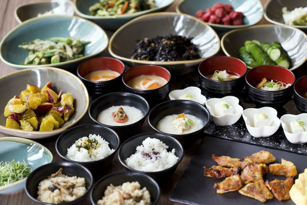 뷔페 아침 식사