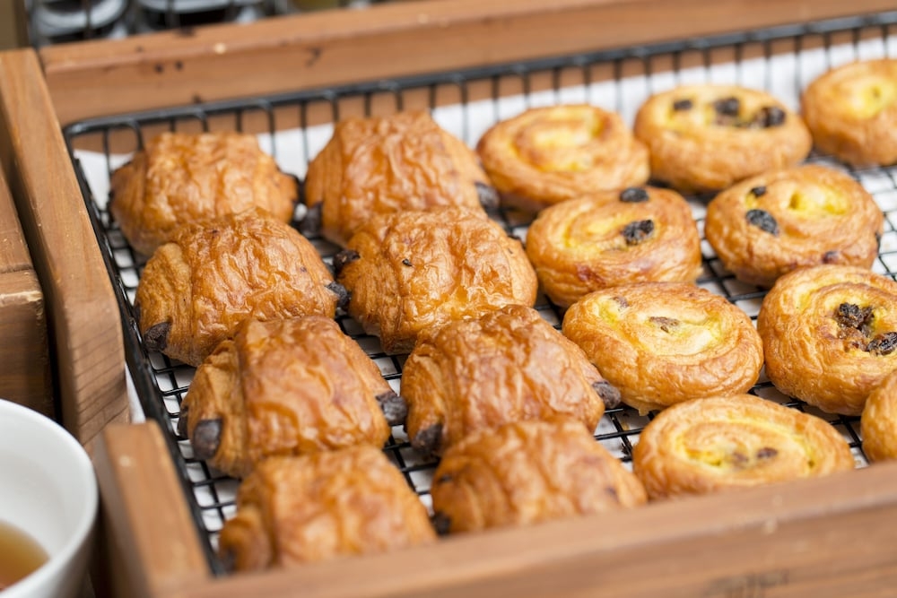 뷔페 아침 식사