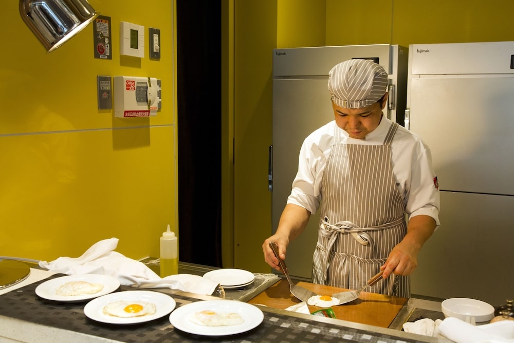 뷔페 아침 식사