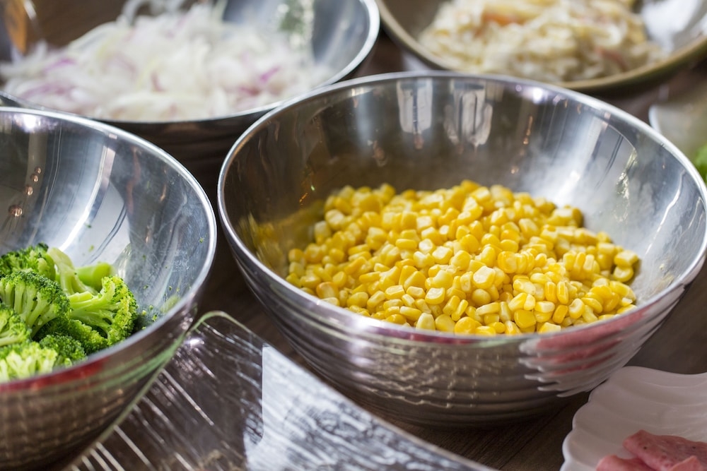 뷔페 아침 식사