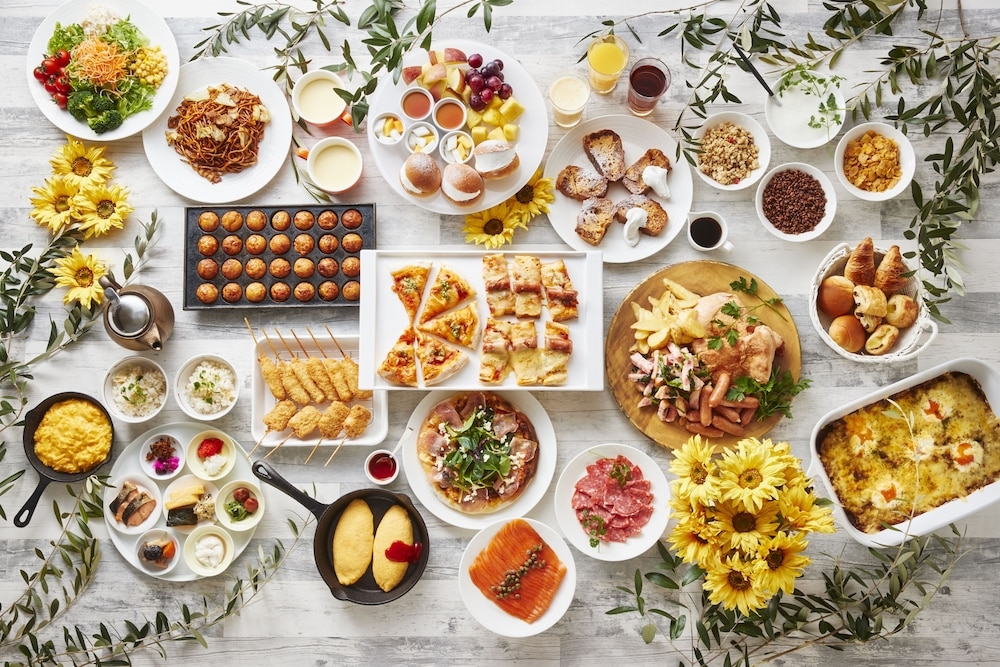 뷔페 아침 식사