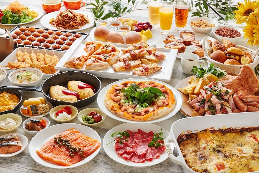 뷔페 아침 식사