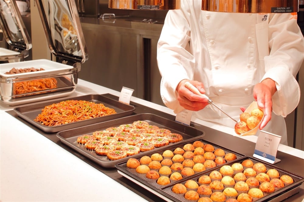 뷔페 아침 식사