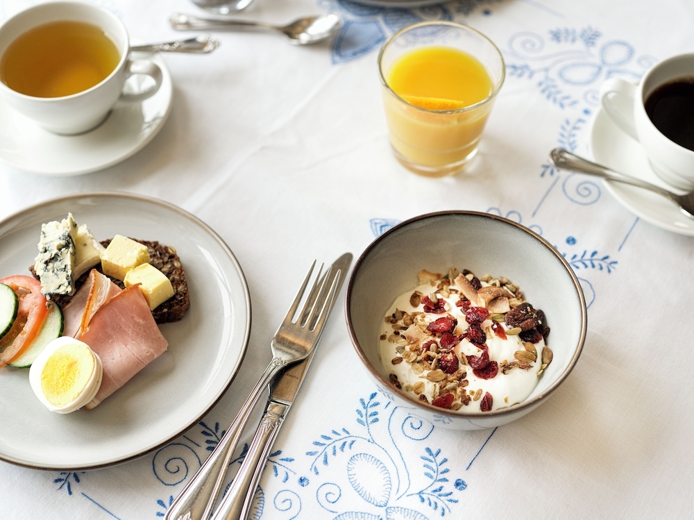 뷔페 아침 식사