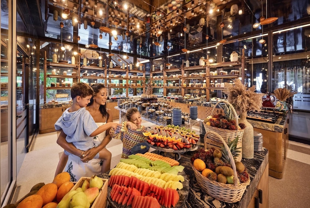 뷔페 아침 식사