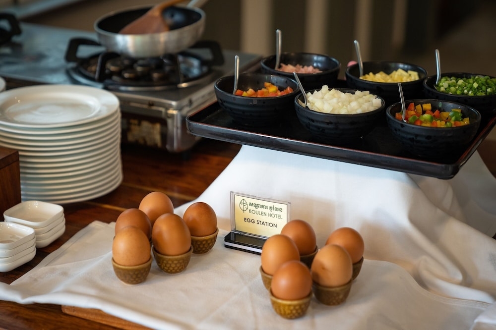 뷔페 아침 식사