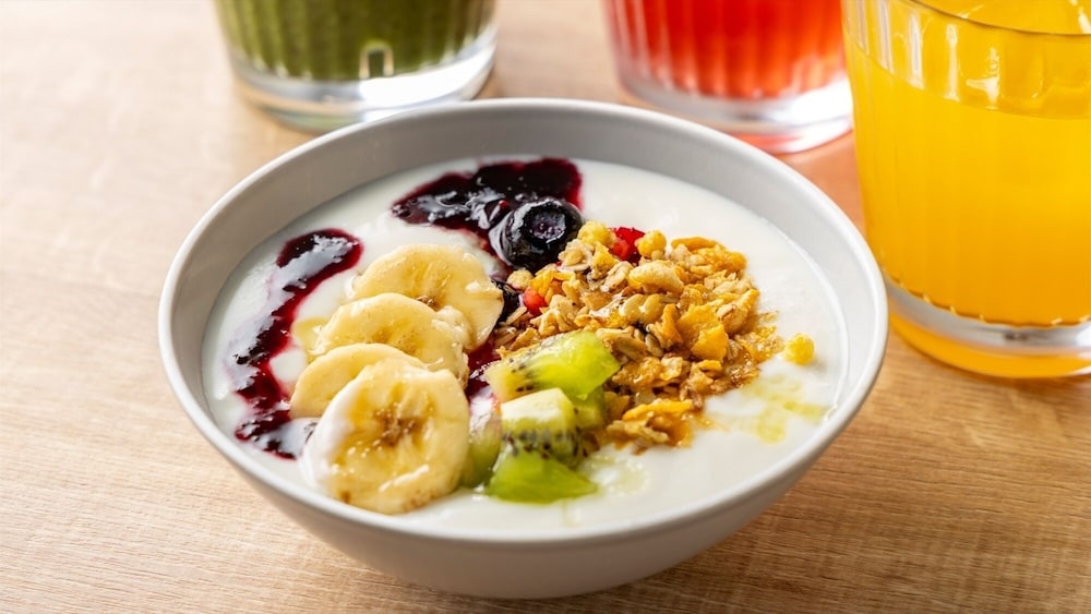 뷔페 아침 식사