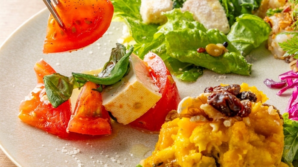 뷔페 아침 식사