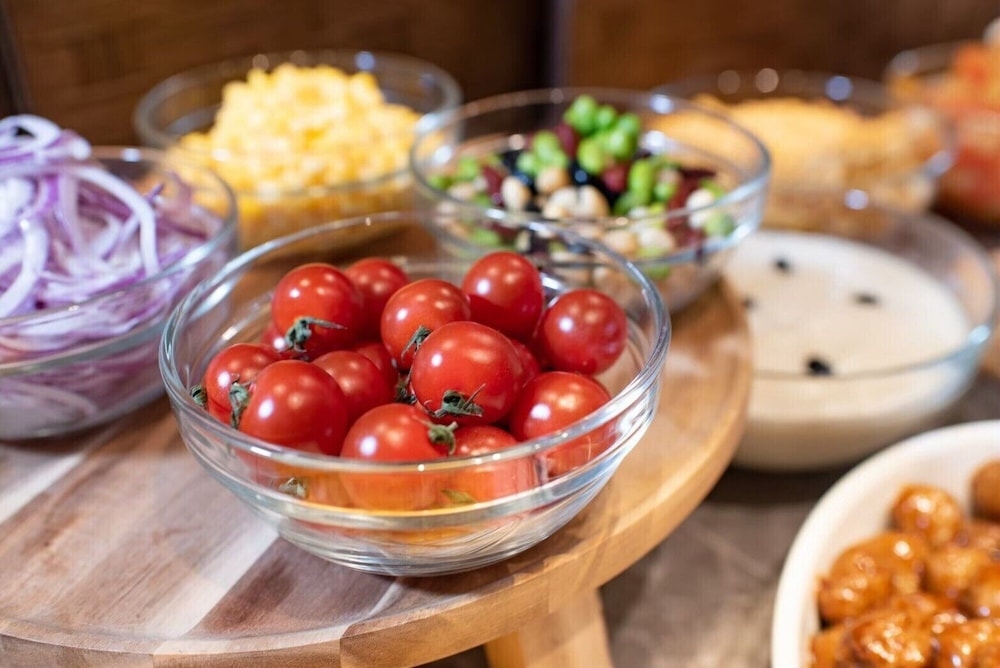 뷔페 아침 식사