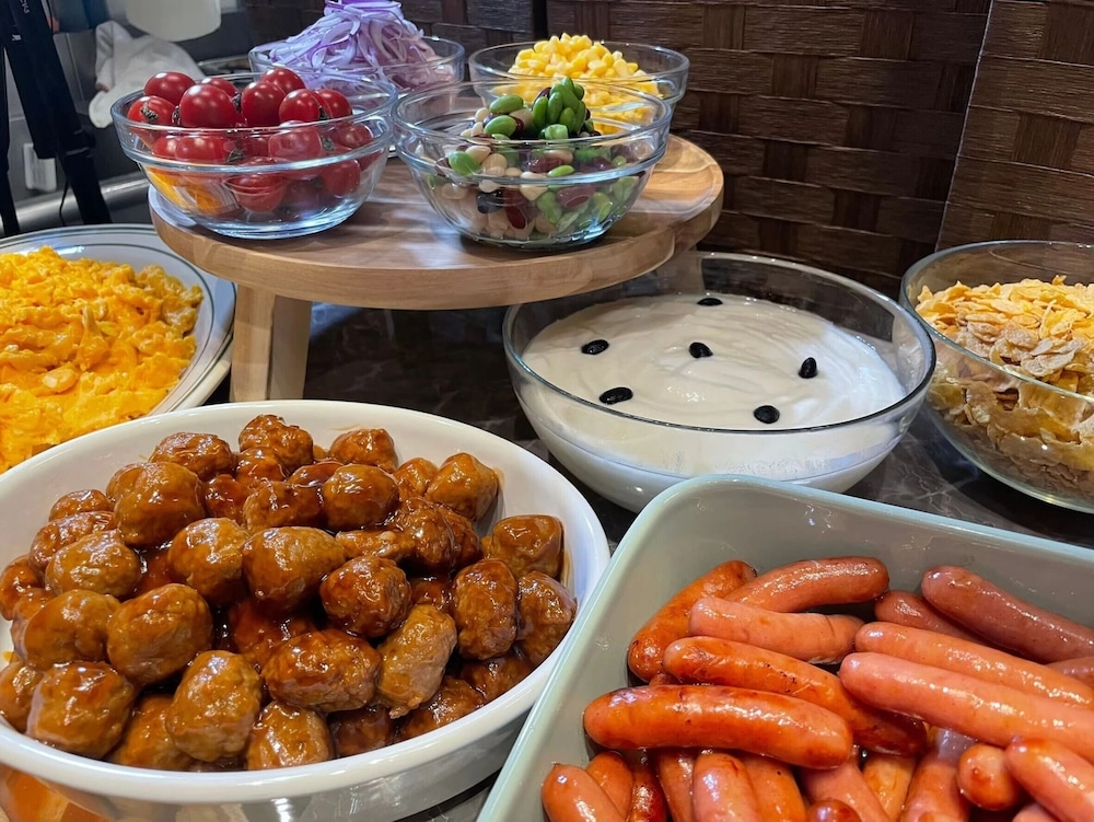 뷔페 아침 식사