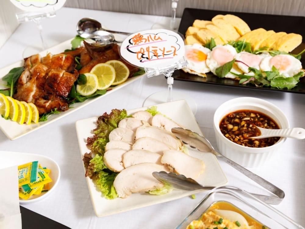 뷔페 아침 식사