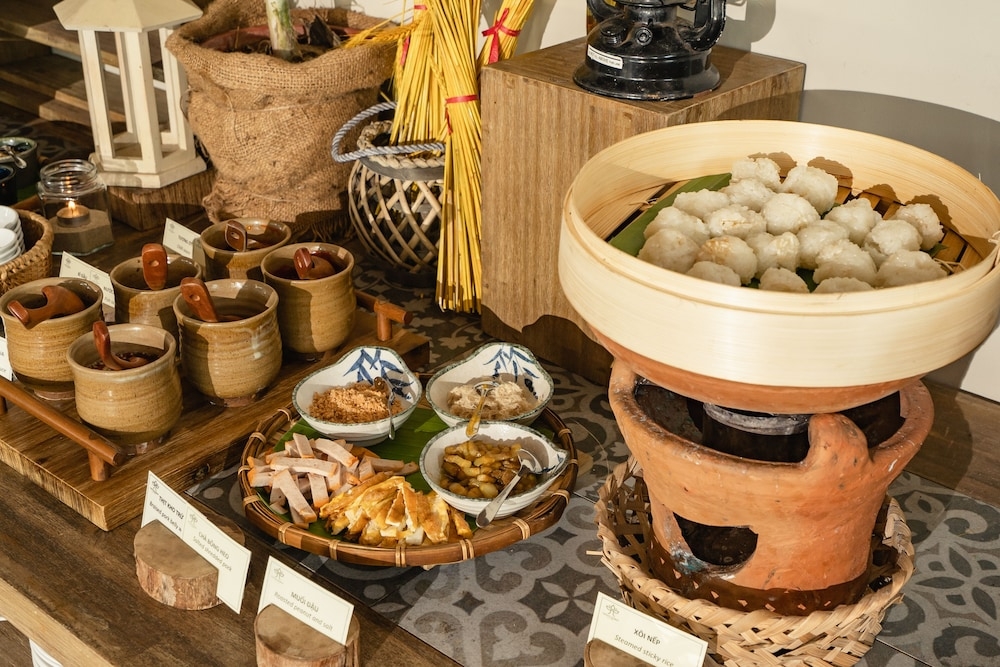 뷔페 아침 식사