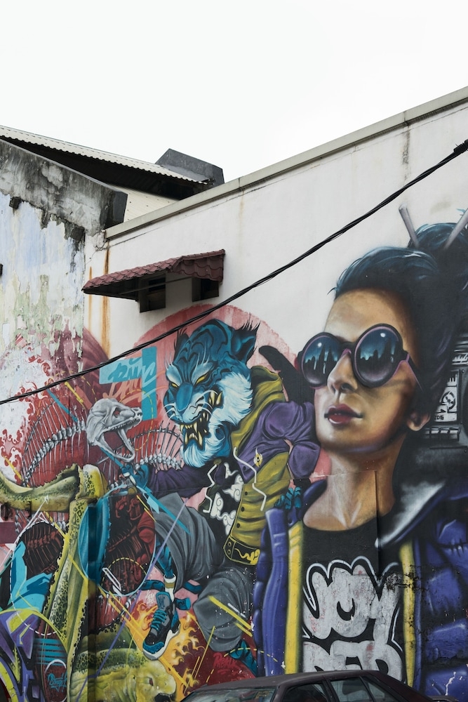 숙박 시설에서 보는 주변 전망