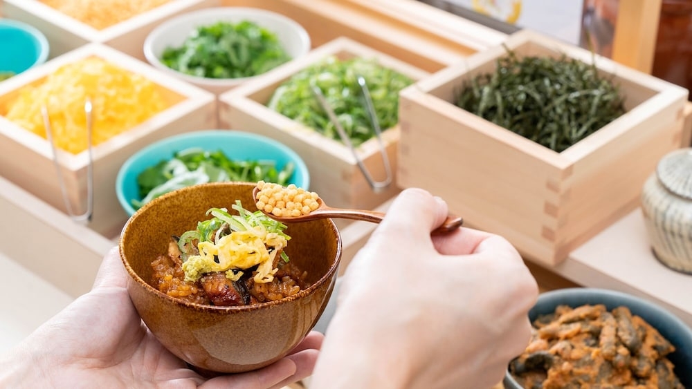 뷔페 아침 식사