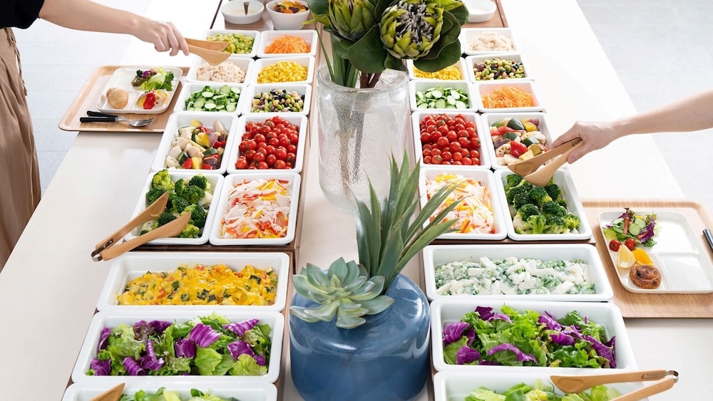 뷔페 아침 식사