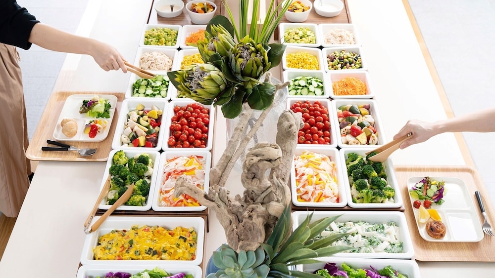 뷔페 아침 식사