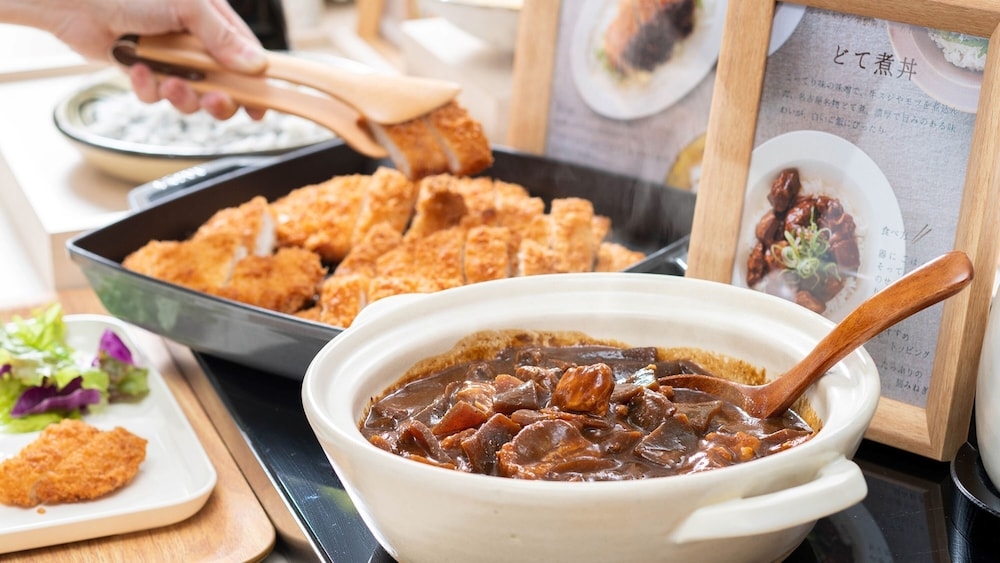 뷔페 아침 식사