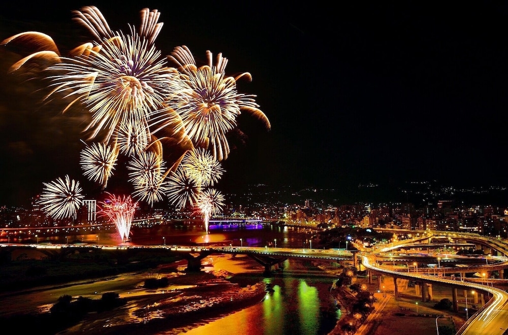 숙박 시설에서 보는 시내 전망