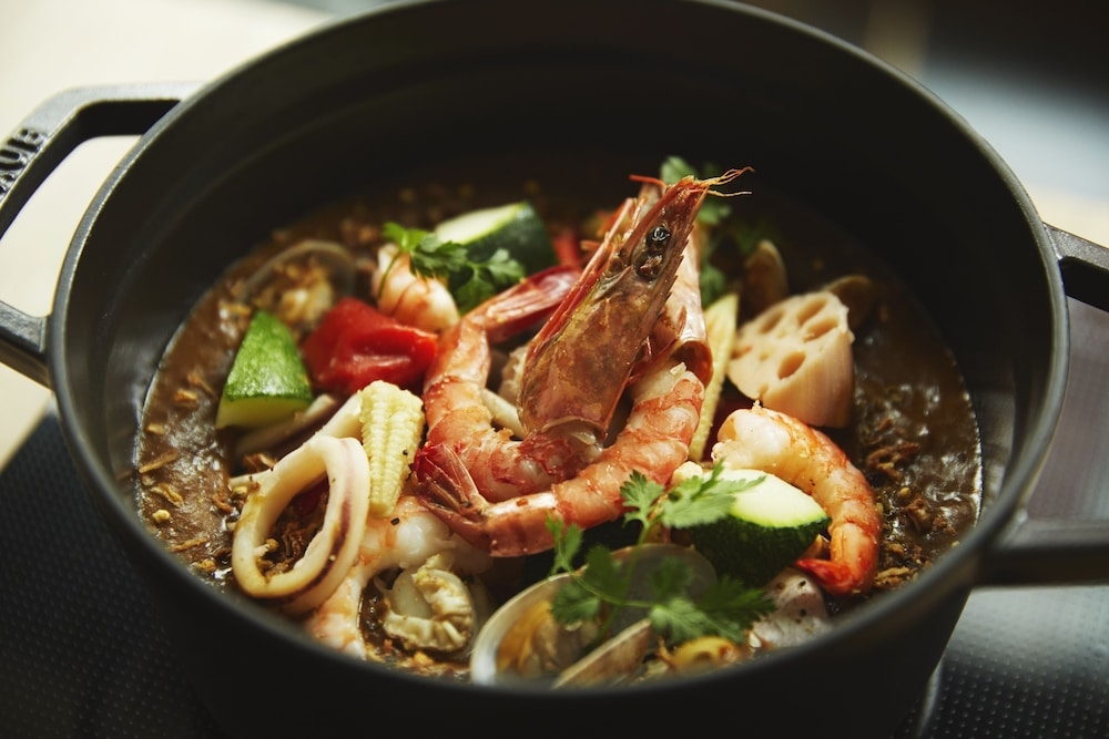 뷔페 아침 식사